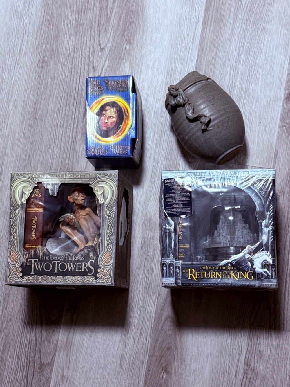 The Lord of the Rings Two Towers Gollum Collector Return of the Kings DVD Goblet